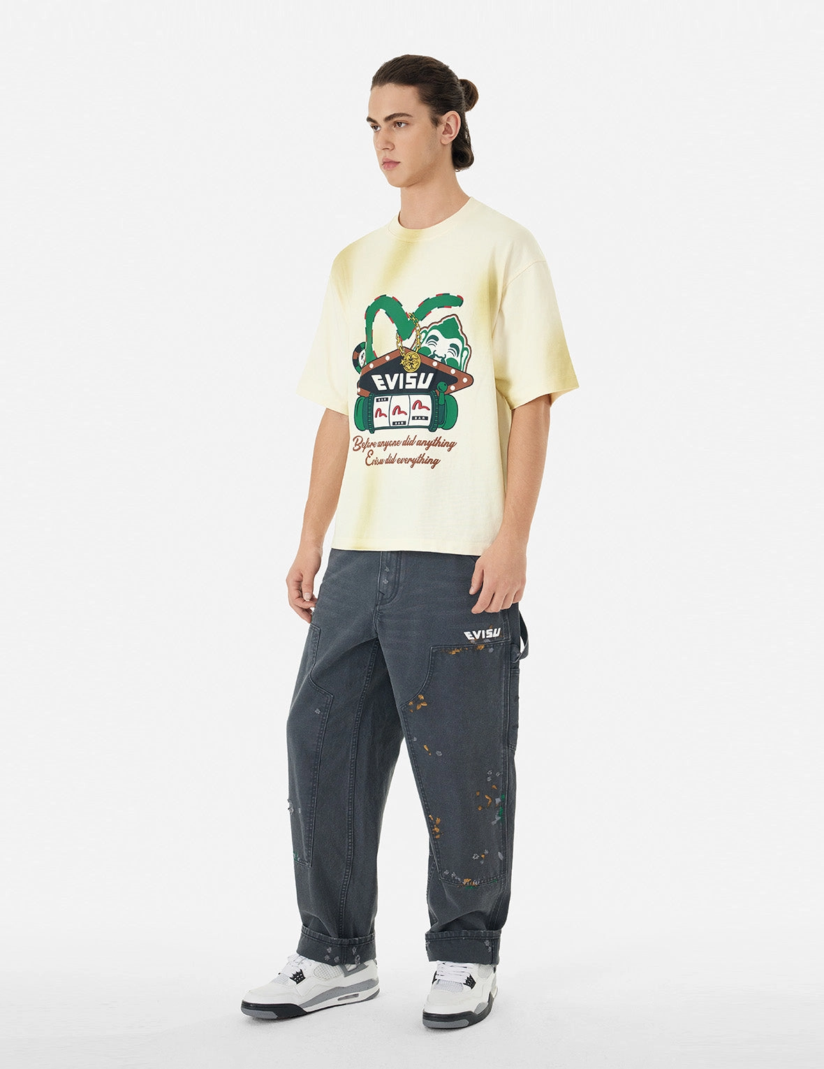 Washed Virtual Vacation Print Relax Fit T-shirt