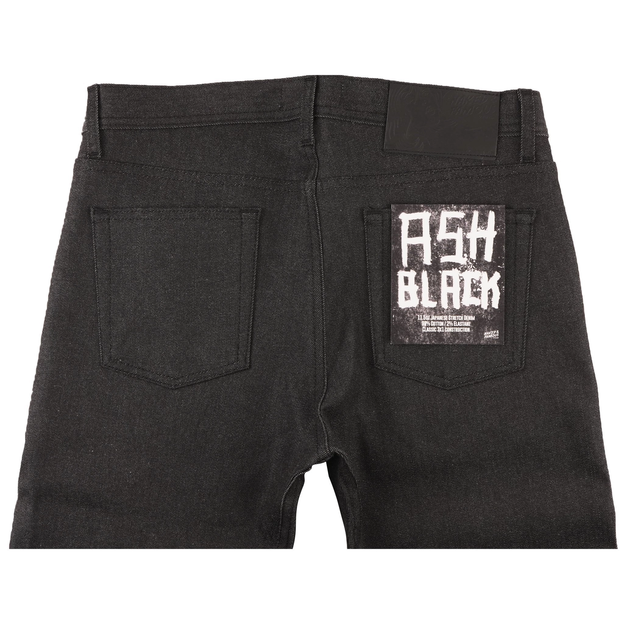 Weird Guy - Ash Black Stretch Denim