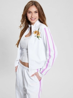 White Zoey Track Jacket