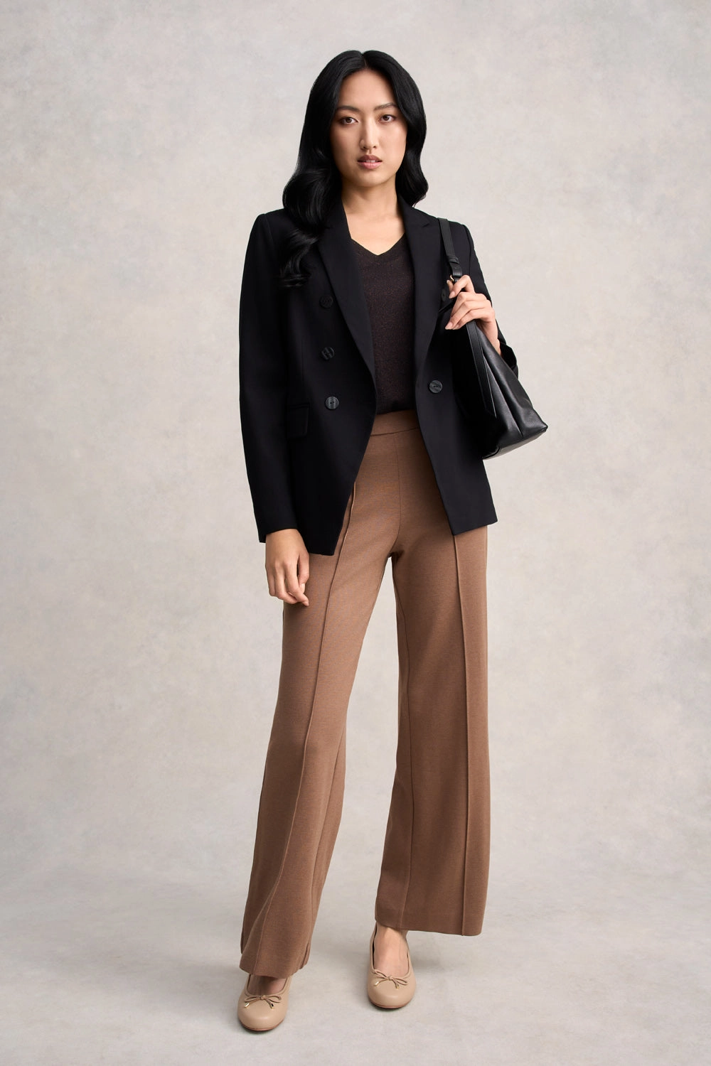 Wide Leg Pant - Camel