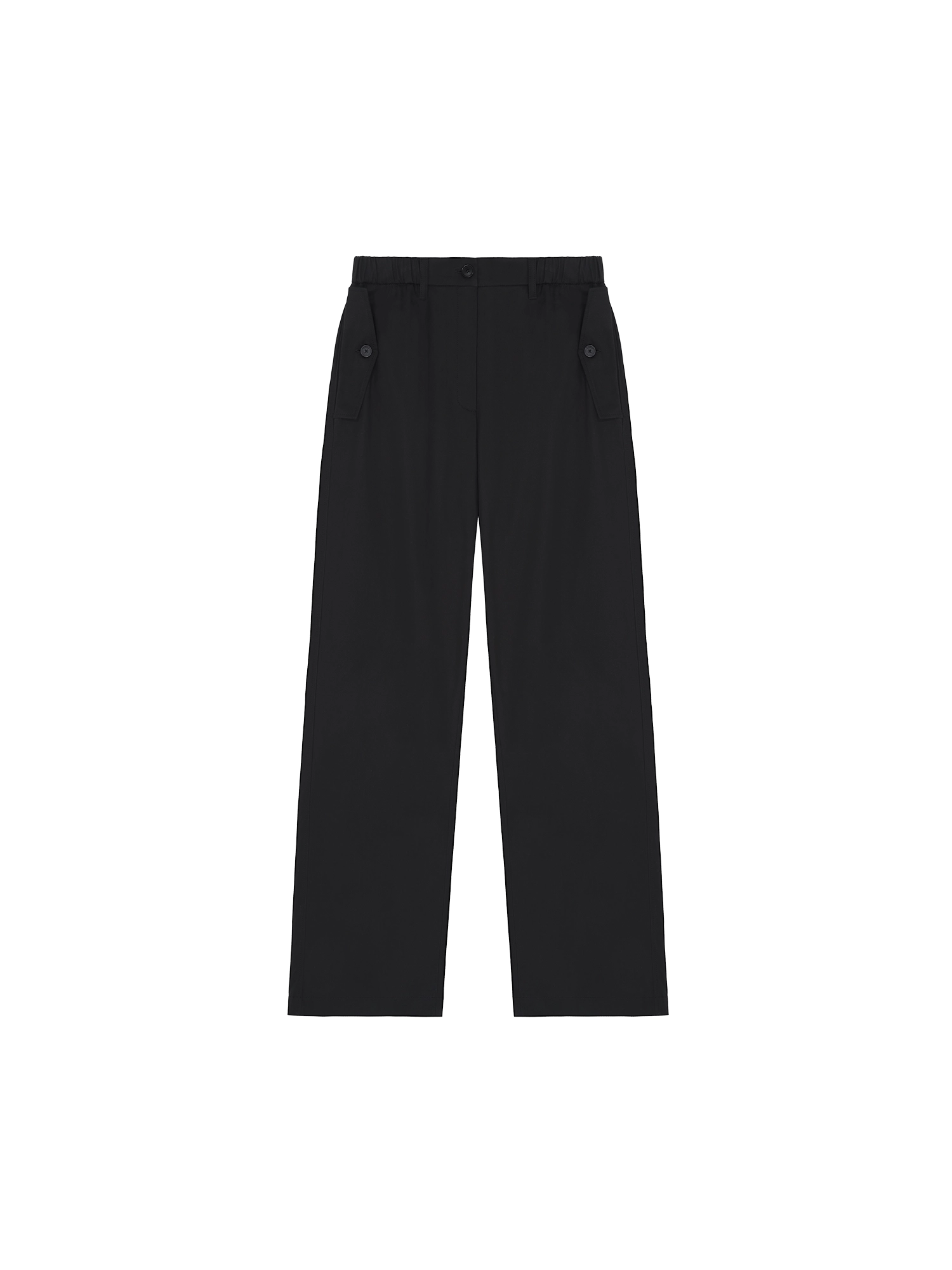 Womens DNA Straight Leg Trousers—black