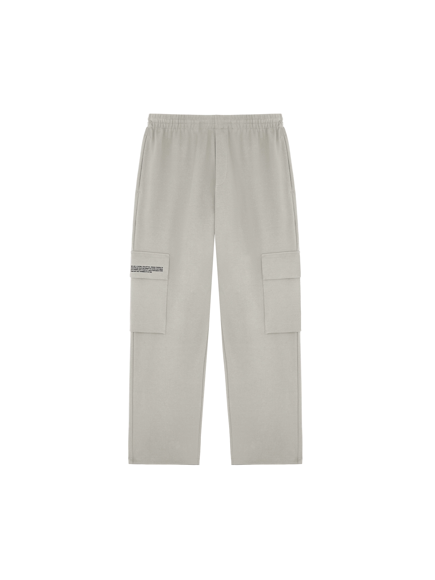 Womens Double Jersey Cargo Track Pants—stone