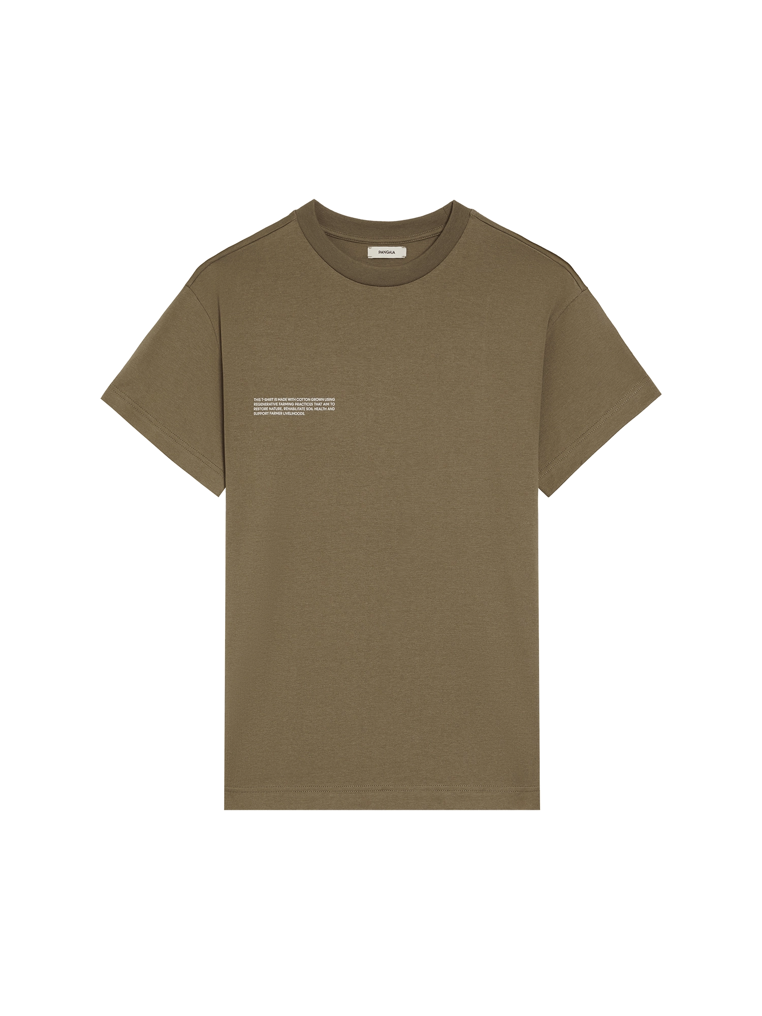 Womens In Conversion Cotton 365 T-shirt—carbon brown