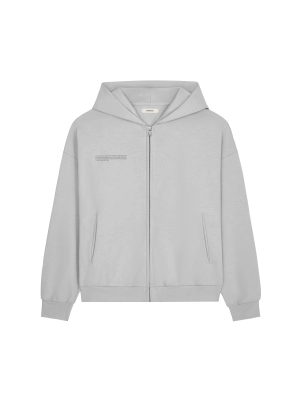 Womens Natural Dye Oversized Hoodie—midnight fog grey