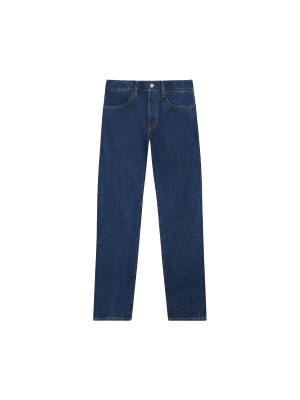 Womens Nettle Denim Straight Leg Jeans—mid wash