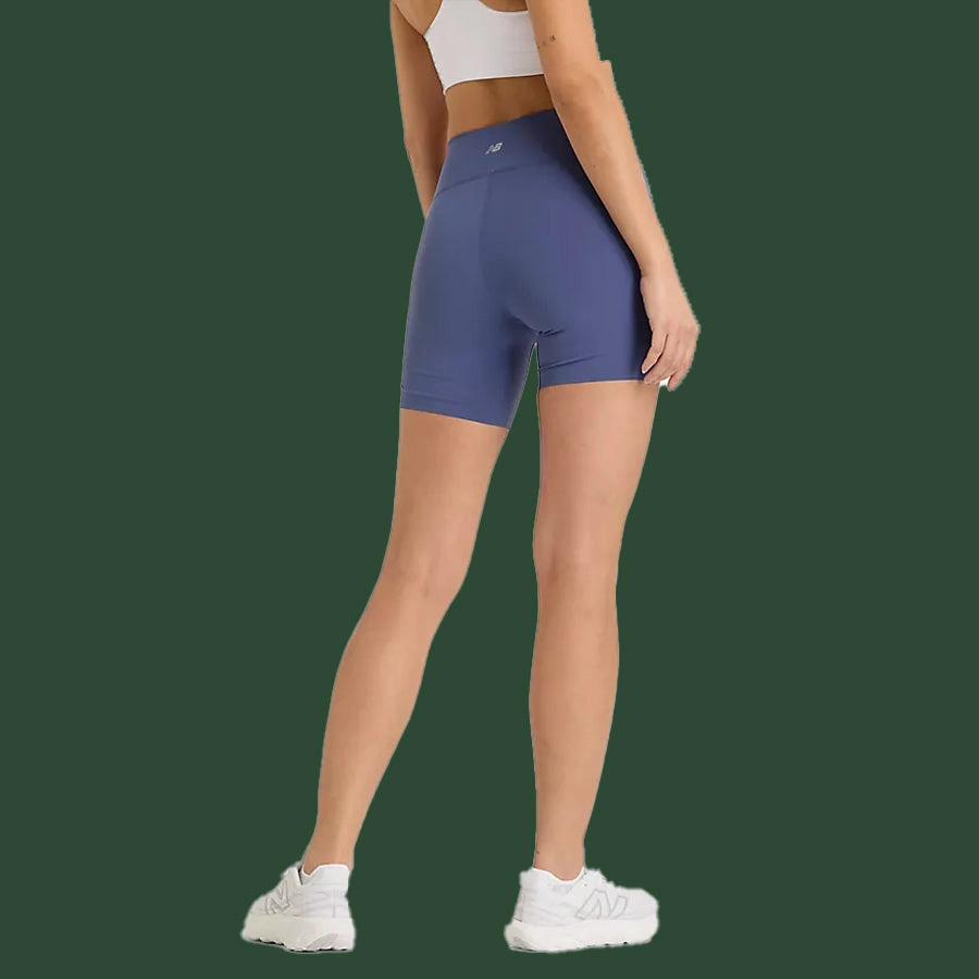 Women's New Balance Sleek Pocket High Rise Short 6"