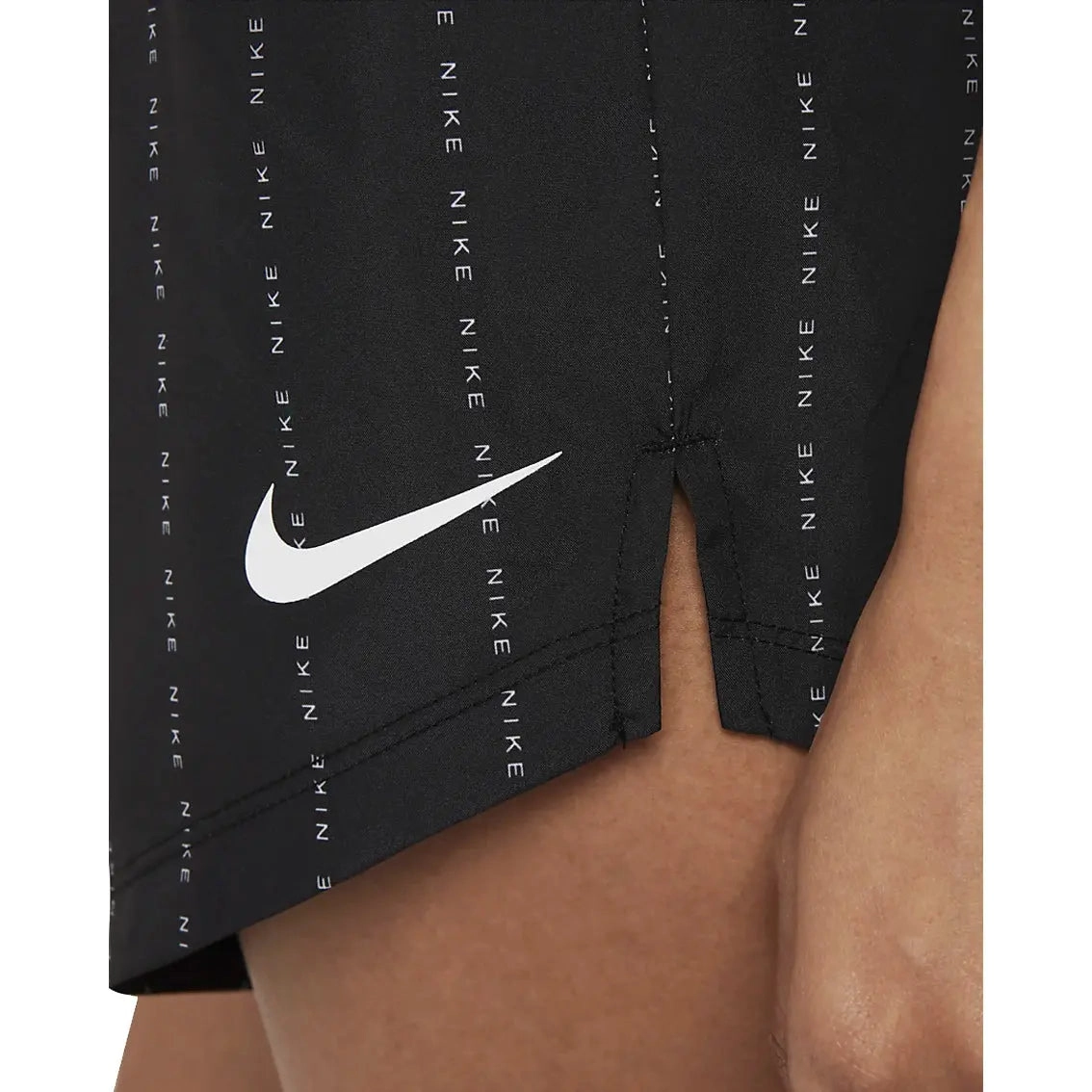 Womens Nike Dri-FIT Tempo Luxe Icon Clash - Black / White