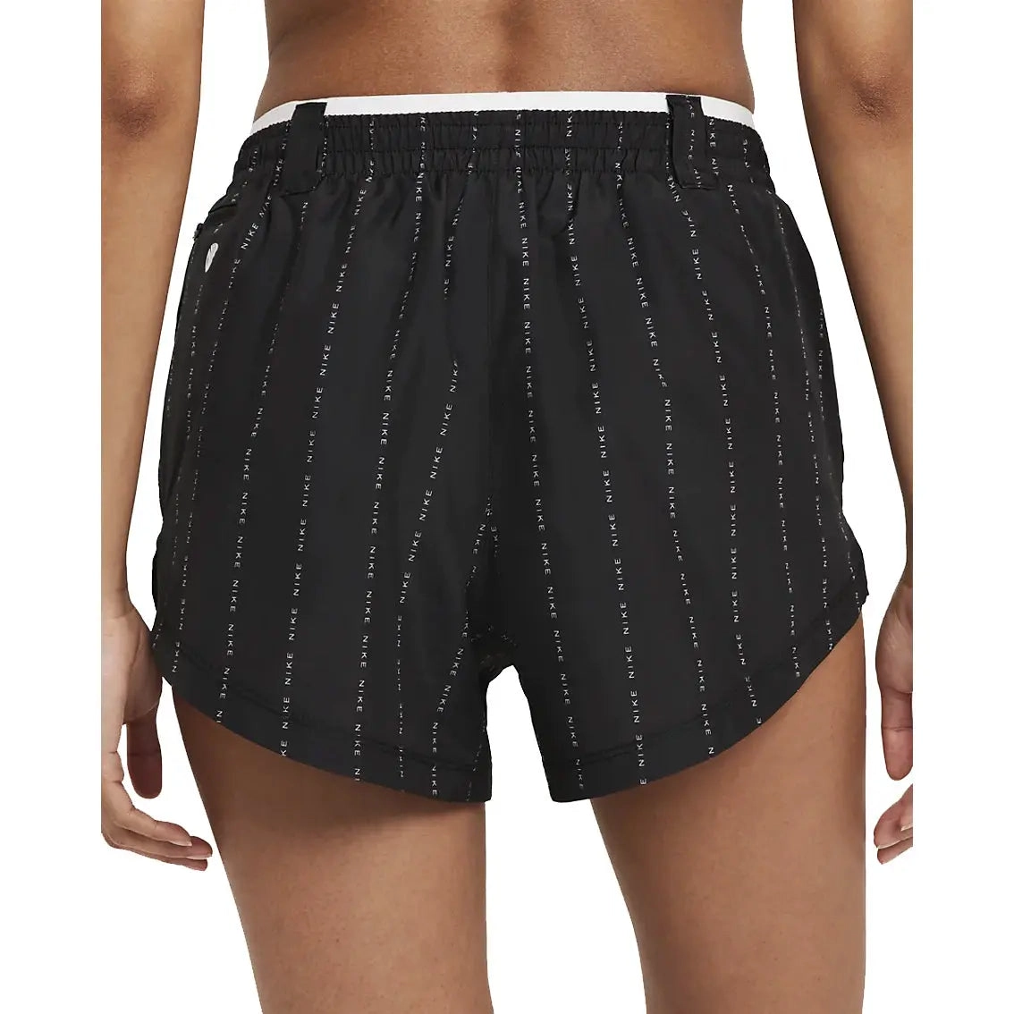 Womens Nike Dri-FIT Tempo Luxe Icon Clash - Black / White