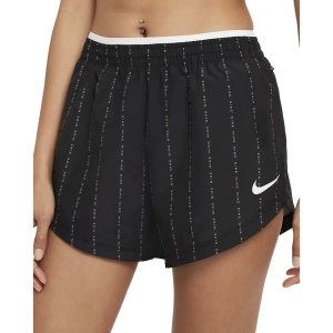 Womens Nike Dri-FIT Tempo Luxe Icon Clash - Black / White