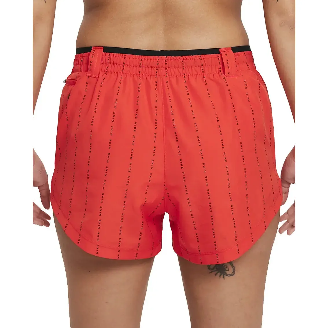 Womens Nike Dri-FIT Tempo Luxe Icon Clash - Chile Red / Black