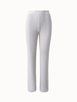 Wool Rib Knit Pants