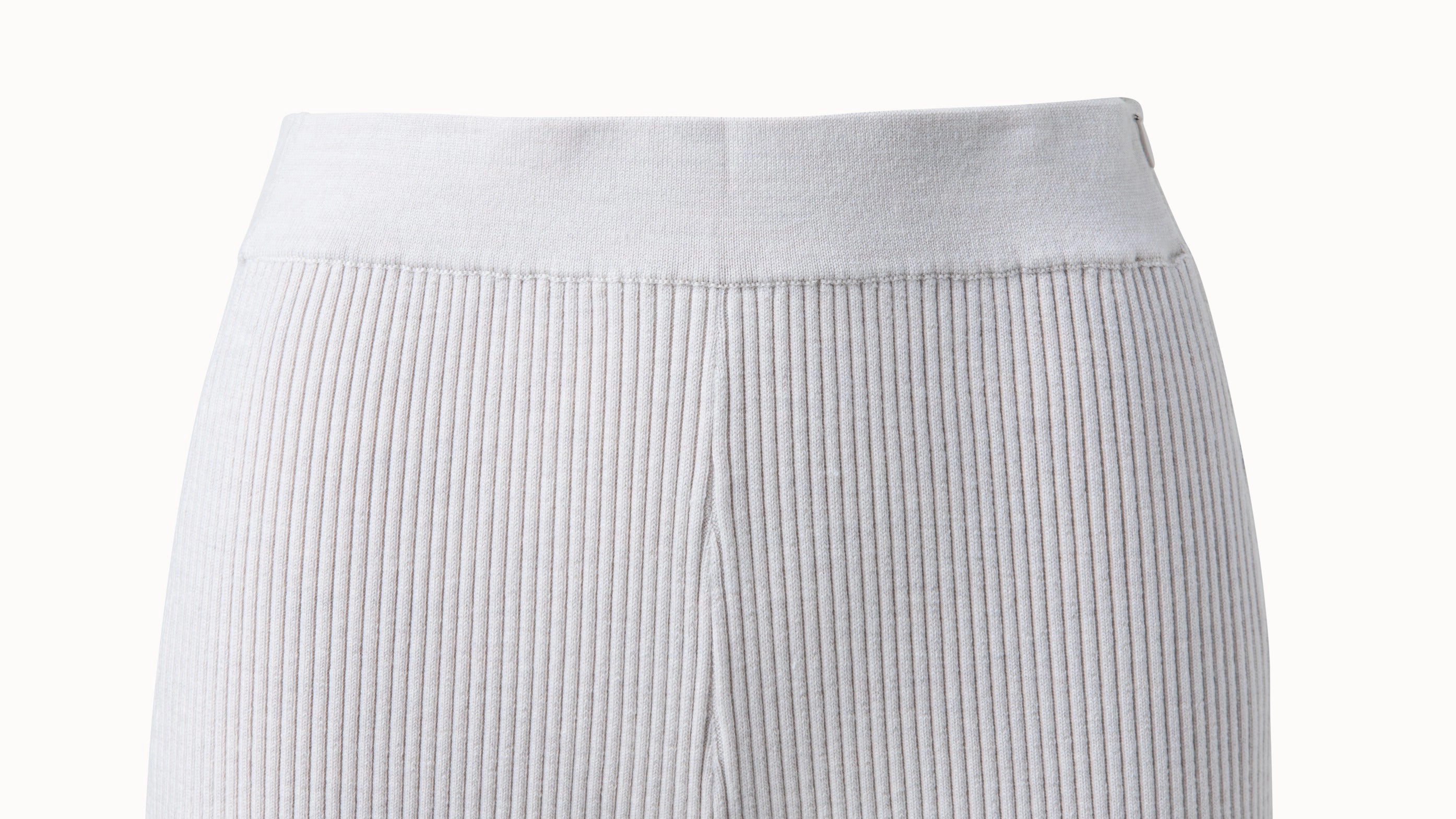 Wool Rib Knit Pants