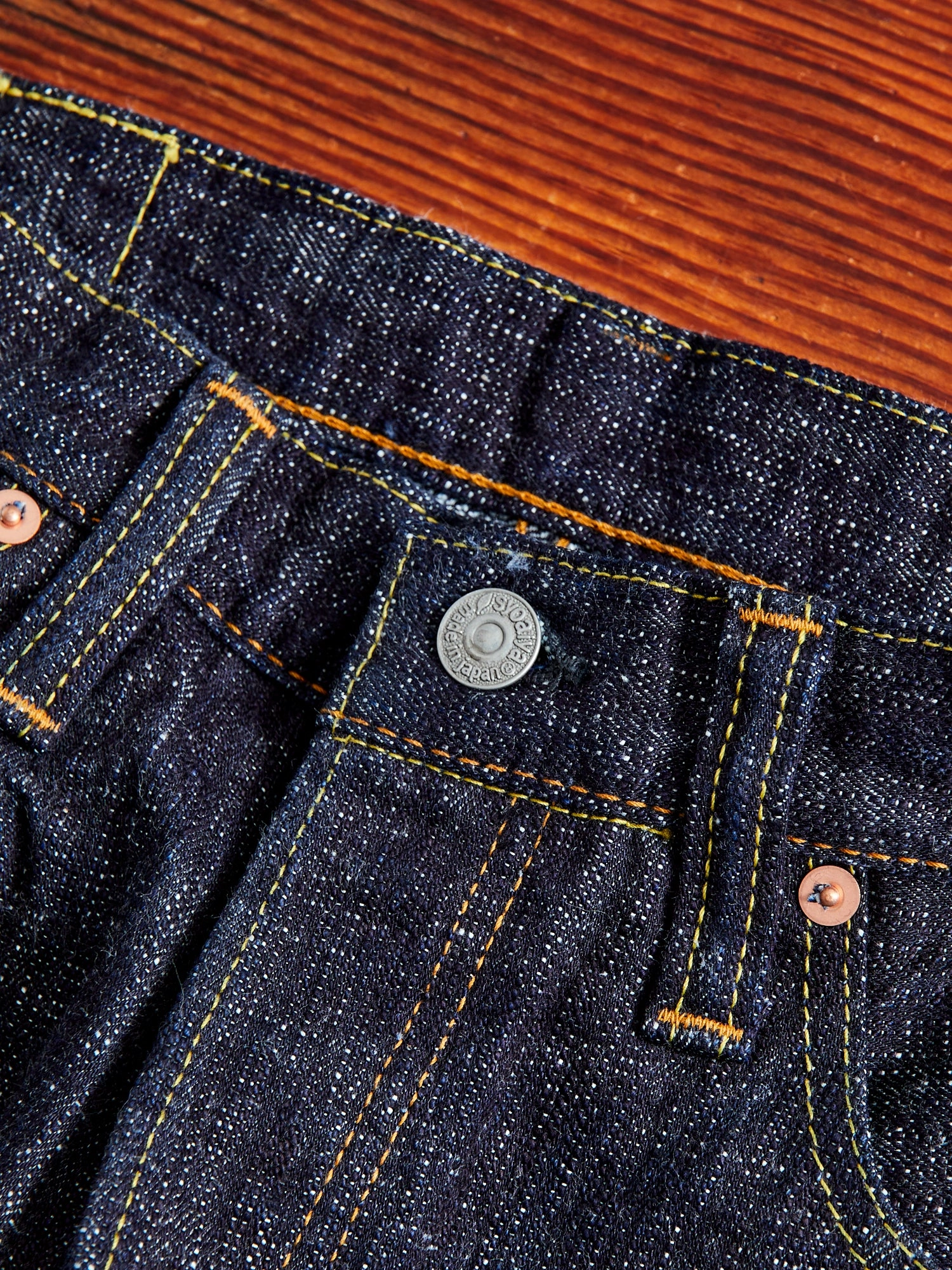 WSB-019 Double Slub 16oz Rinsed Selvedge Denim - Relaxed Tapered Fit