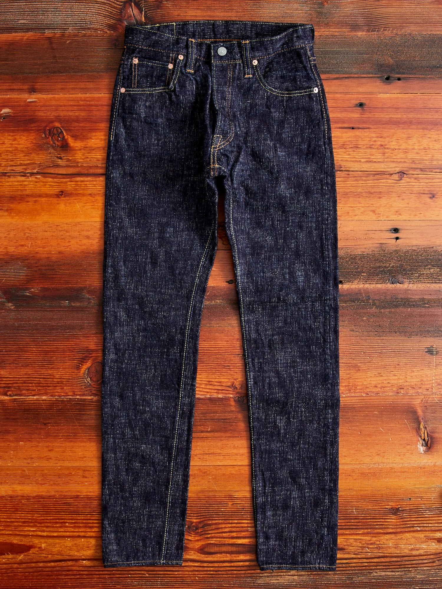 WSB-019 Double Slub 16oz Rinsed Selvedge Denim - Relaxed Tapered Fit