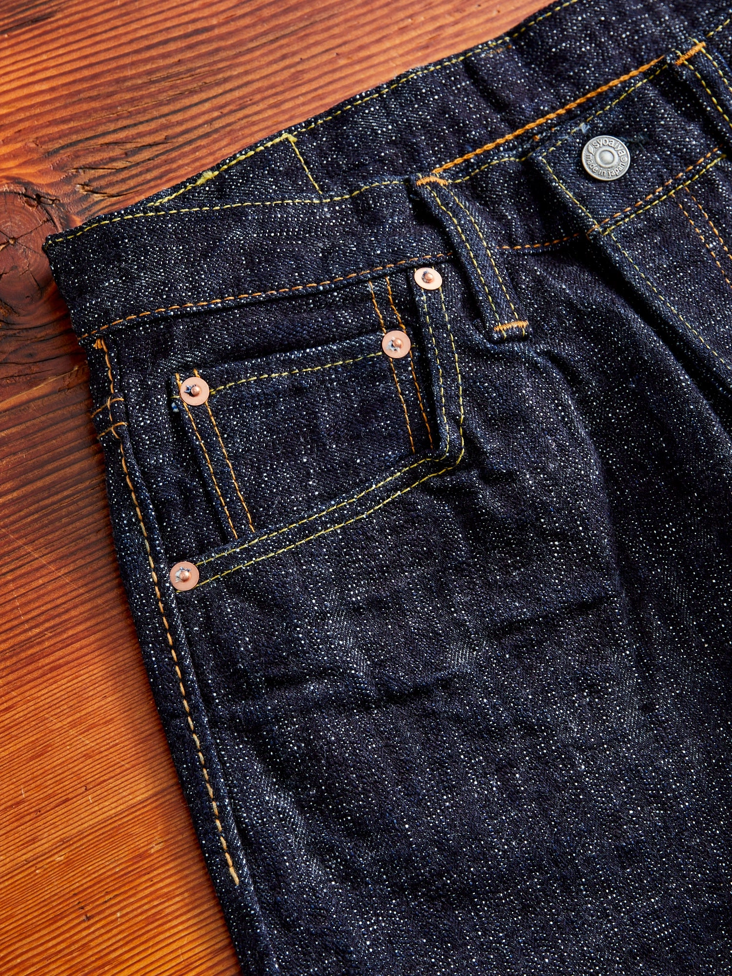 WSB-019 Double Slub 16oz Rinsed Selvedge Denim - Relaxed Tapered Fit
