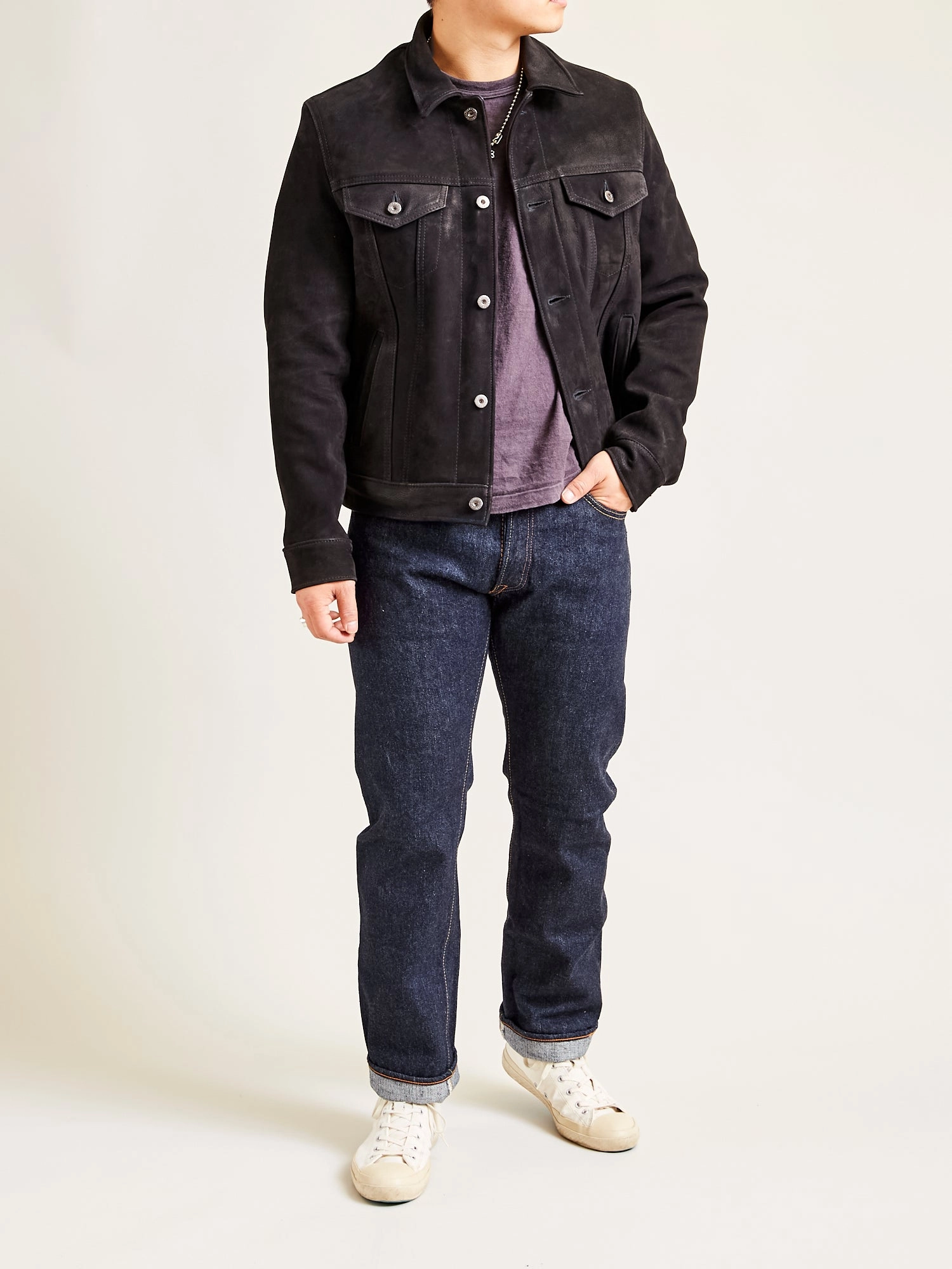 XX-005 14oz Rinsed Selvedge Denim - Slim Straight Fit