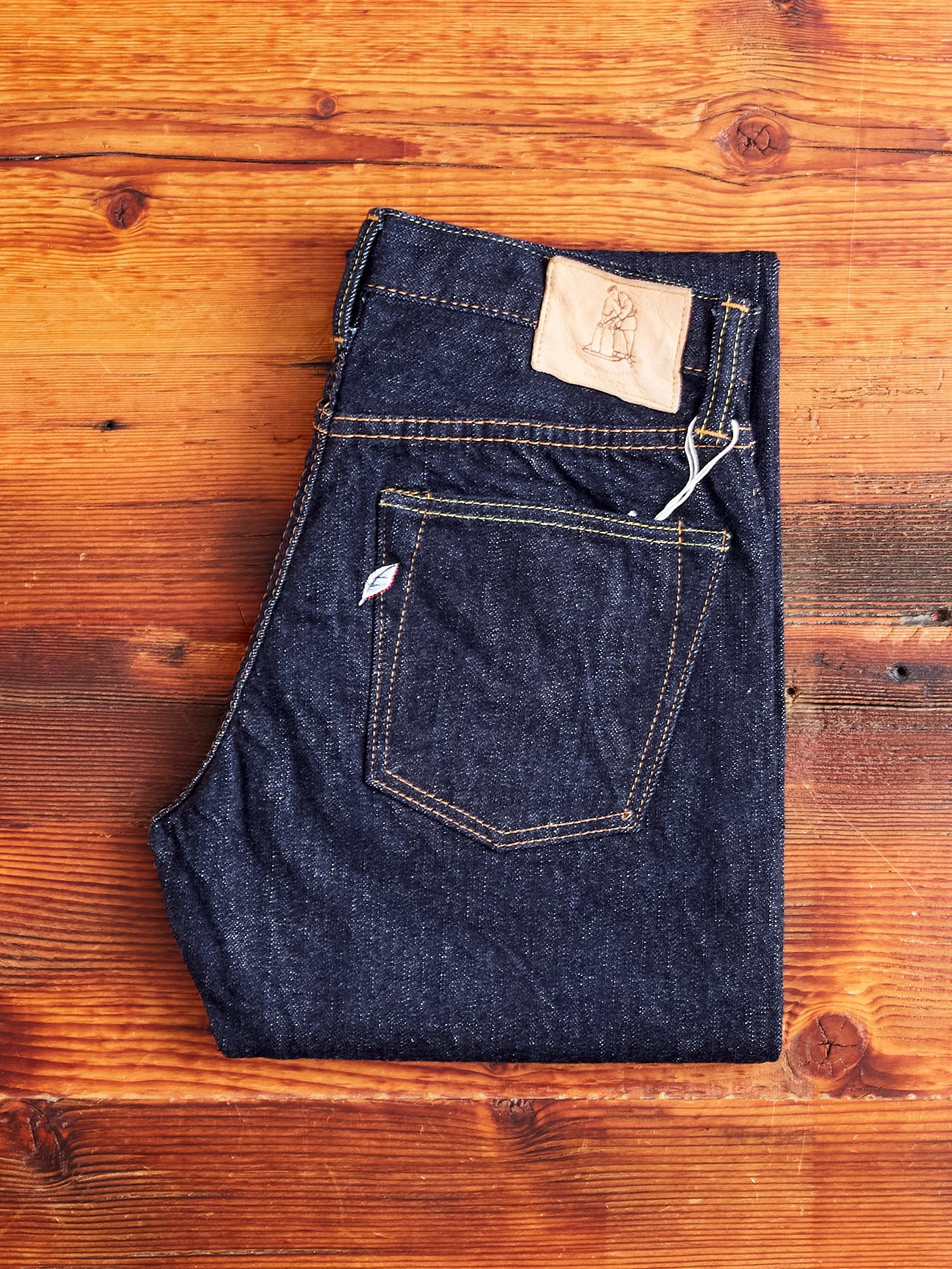XX-005 14oz Rinsed Selvedge Denim - Slim Straight Fit
