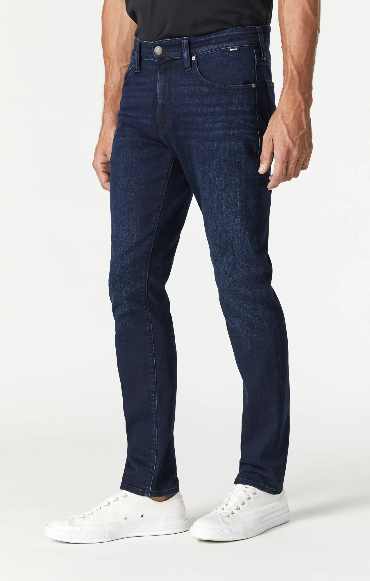 ZACH STRAIGHT LEG IN DEEP BLUE BLACK TONAL WILLIAMSBURG
